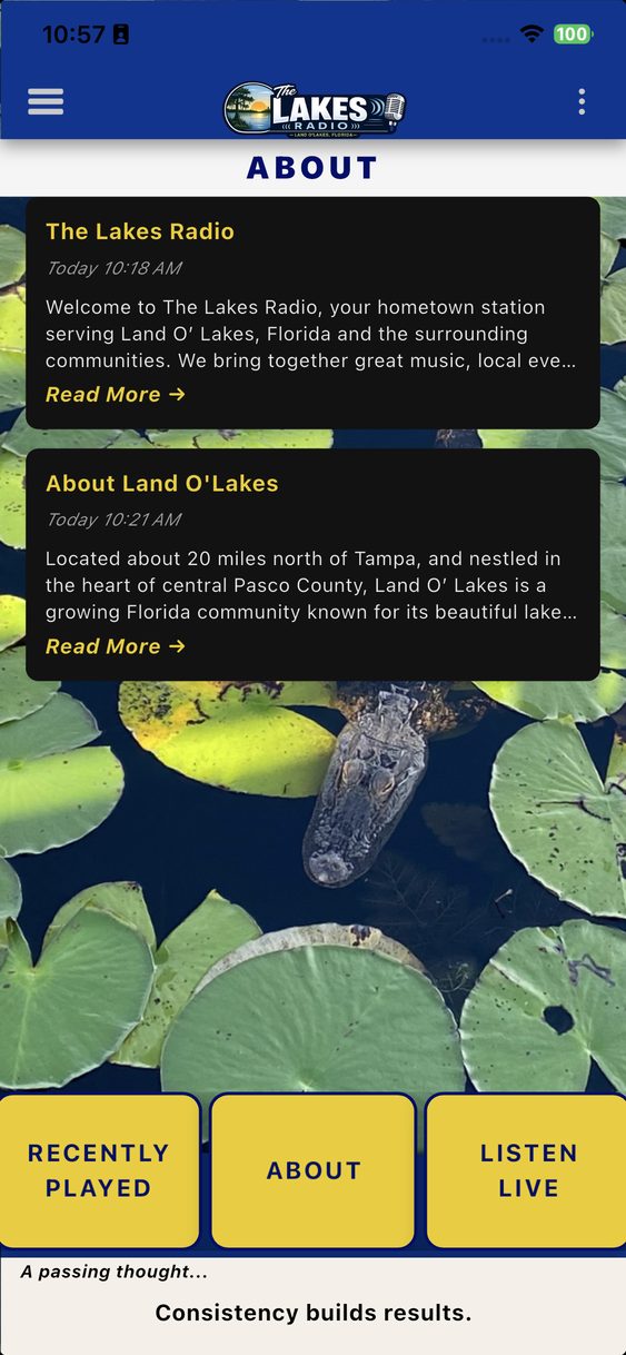 Nuclear Core Information page with station stories
